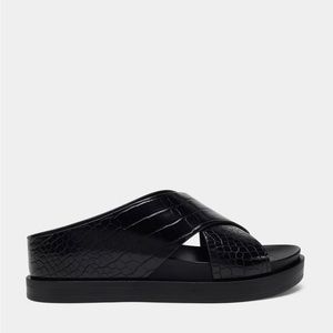 Aerosoles Brianna 10.5 Black platform sandal